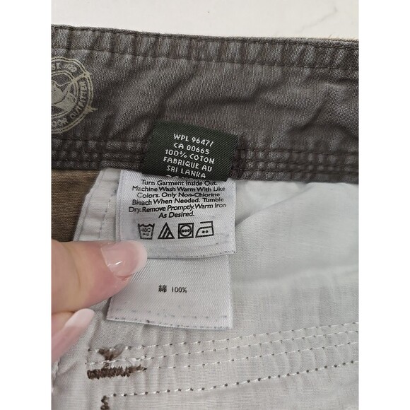 Eddie Bauer Beige Khaki Cargo Pants Mens 34x31 Hiking Pockets Gorpcore Utility - Picture 7 of 8